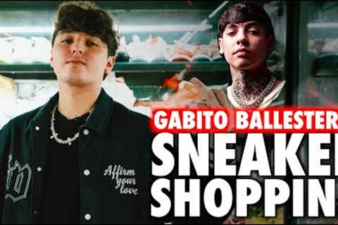 GABITO BALLESTEROS  GOES SNEAKER SHOPPING AT PRIVATE SELECTION AND FACETIME's NATANAEL CANO !!!