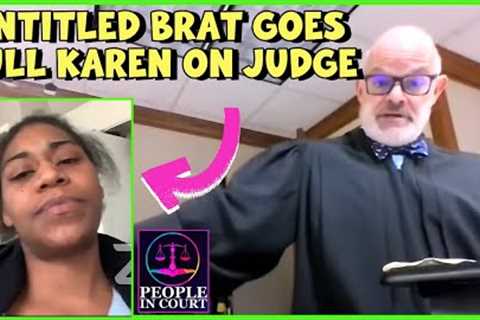 Entitled Brat Goes Full Karen on Judge, Staff. Court Probation Violation Hearing. Contempt of Court?