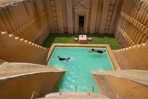 We Built The World's Most Amazing Underground Water Slide Park Villa Underground