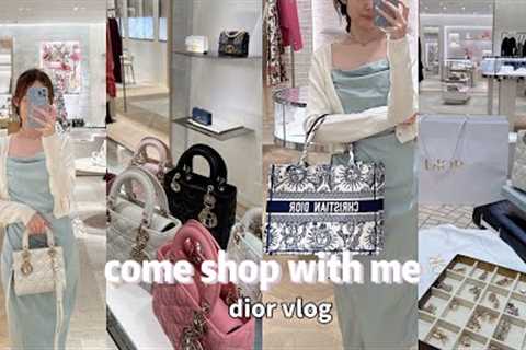 come shop with me at DIOR 🤍 | lady dior bag 🎀