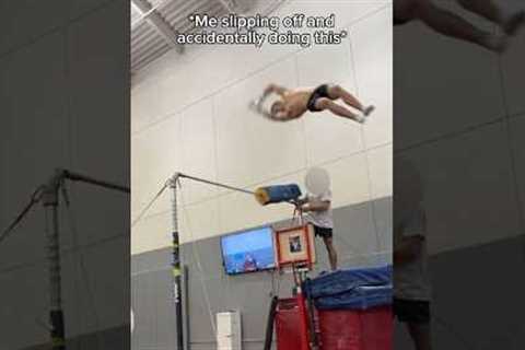 I feel like 90% of moves are invented by accident 😂 #gymnastics #sports #fails #fail #gymnast #ncaa