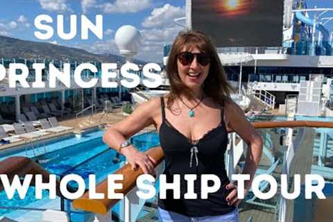 SUN PRINCESS CRUISE SHIP - WHOLE SHIP TOUR &amp; REVIEW OF THIS BRAND NEW PRINCESS CRUISES SHIP!