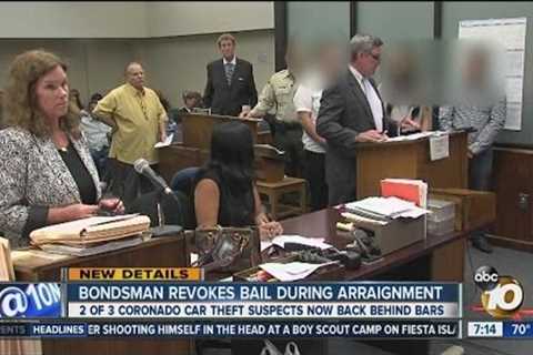 Bondsman revokes suspects' bail during arraignment