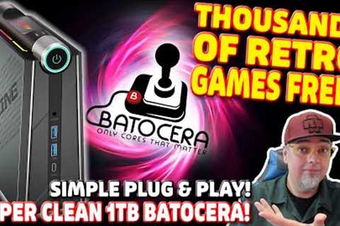 Thousand Of RETRO Games For FREE! Batocera Super Clean 1TB On A POWERFUL Mini PC!