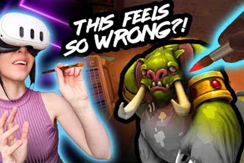 I Painted a Miniature ENTIRELY in VR ... And it felt Weird?!