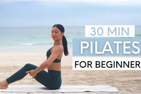 30 MIN FULL BODY WORKOUT || At-Home Beginner Pilates (No Equipment)