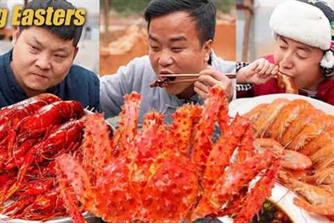 Pumpkin Eats  Lots Of Prawns 🦐| TikTok Video|Eating Spicy Food and Funny Pranks|Funny Mukbang