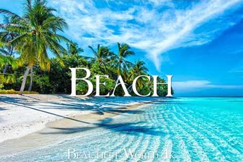 Tropical Beach 4K Relaxation Film - Relaxing Piano Music - Natural Landscape