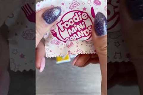 Foodie Mini Brands Unboxing #shorts #asmr #satisfying #unboxing #minibrands #toys #toyreview #mini