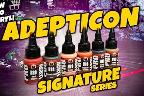 NEW Monument Hobbies Pro Acryl ADEPTICON Signature Series Paint Set Review!
