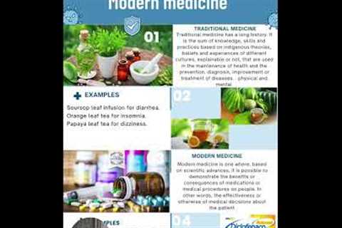 Traditional medicine vs Modern medicine.