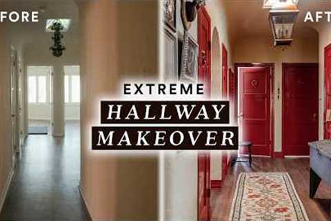 EXTREME HALLWAY MAKEOVER *From Basic to BOLD* Historic 1929 Spanish!