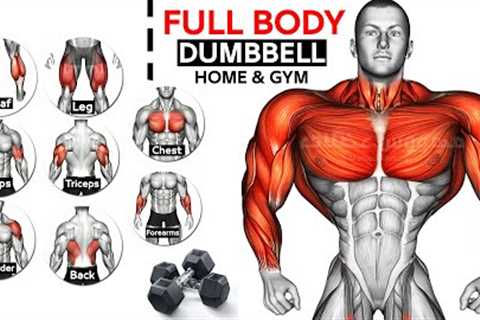 Full Body HOME Dumbbell  WORKOUT (squats, chest ,triceps, biceps , back, shoulder, wrist, Calves  )