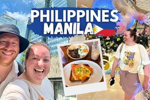 MANILA VLOG! 🇵🇭 HUGE Shopping Malls &amp; Brunch BGC 🥘 🛍️ 1st Philippines Visit! • World Cruise ..