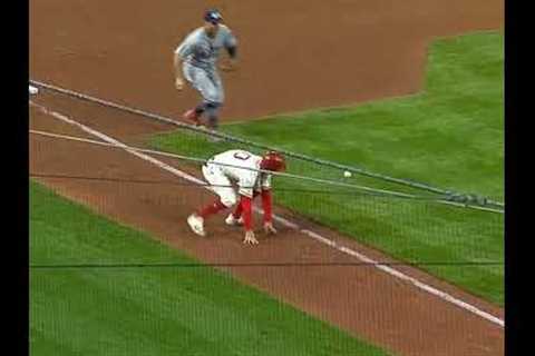 One of the wildest double plays you'll EVER see!