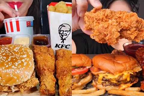 Mukbangers VS KFC *Fast Food* Eating | ASMR Mukbang