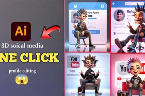New Trending 3D AI Social Media Profile Name Photo Editing |Viral Photo Editing |Bing Ai lImage