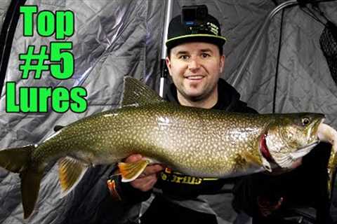Top 5 Lures For Ice Fishing Lake Trout | Active Target Reactions