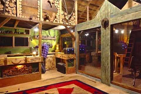 Building a Wooden House - Episode 13 - Off Grid Log Cabin - Build your own House