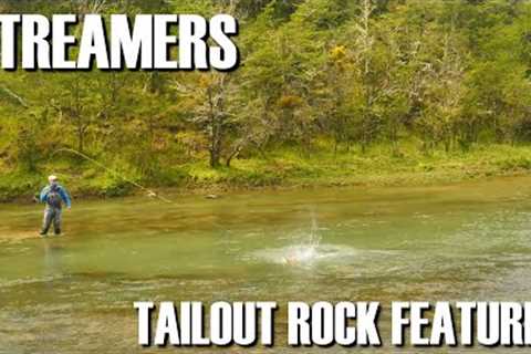 Fly Fishing Trout Streams Foundations - Streamer Fishing Tailout Rock Features