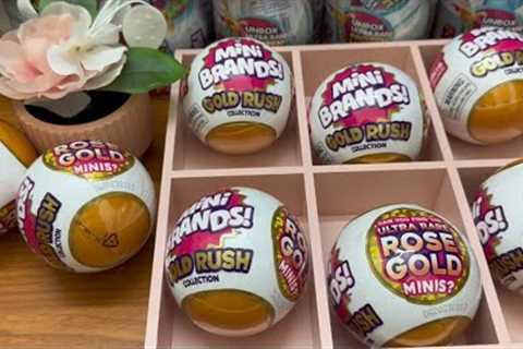 Opening Mini Brands Gold Rush [NO TALKING] asmr|unboxing|mini brands