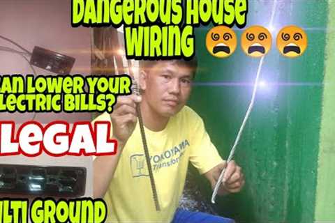 DANGEROUS HOUSE WIRING.DONT DO THIS AT YOUR HOUSEWIRING INSTALLATION.ELECTRICAL SAFETY TIPS.