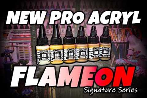 NEW Monument Hobbies Pro Acryl Signature Series Flameon Miniatures Paint Set Review!