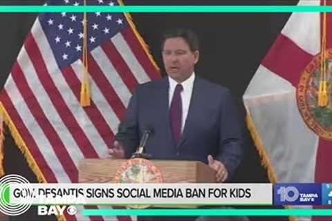 Gov. DeSantis signed a social media bill for minors. What does it actually do?