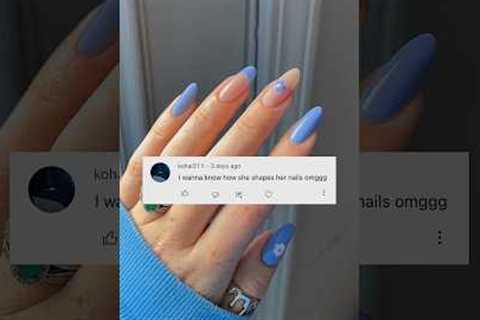 get perfectly shaped nails this way 🤫🔪💅🏻(HELPFUL) #diynails #naturalnails #nails #nailshape