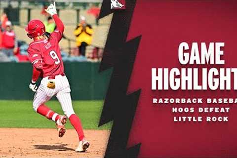 Highlights: Hogs Defeat Little Rock | RAZORBACK BASEBALL