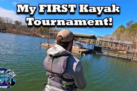 Fishing My FIRST Kayak Tournament On Lake Hartwell! (Spring Bass Fishing)