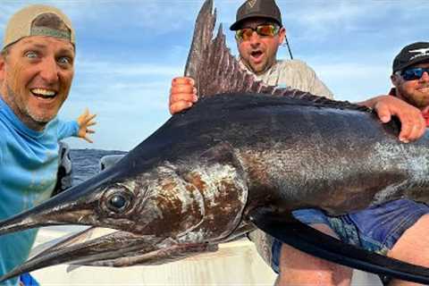 Blue Marlin on a SPINNING Rod! We DIDN’T Expect this!!! {Catch Clean Cook}