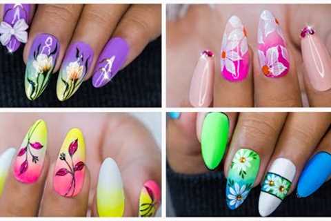 Beautiful Flower Nail Art Ideas Compilation | Ombre Nails Tutorial