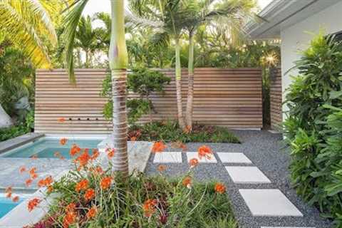 FRESH! 100+ TROPICAL LANDSCAPING DESIGN IDEAS | BACKYARD FRONTYARD TROPICAL GARDEN LANDSCAPING TIPS