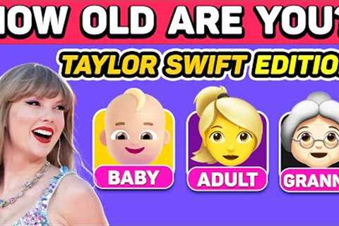 HOW OLD ARE YOU TAYLOR SWIFT MUSIC CHALLENGE?🤷‍♀️Swifties Test