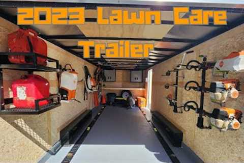 Our Enclosed Trailer Setup for the 2023 Mowing Season #lawncare #enclosedtrailer