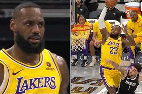 LeBron James Got UP to Throw Down Alley-Oop Over Scotty Pippen Jr.