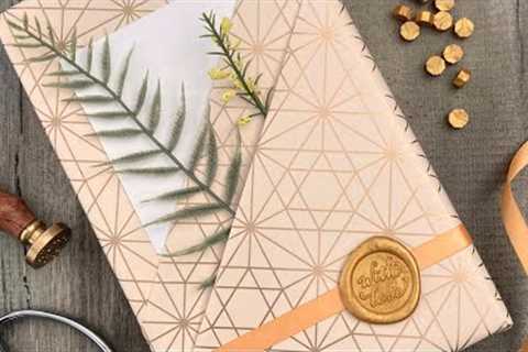 Double Pocket Gift Wrapping (*for shallow, rectangular boxes) | Gift Wrapping Ideas