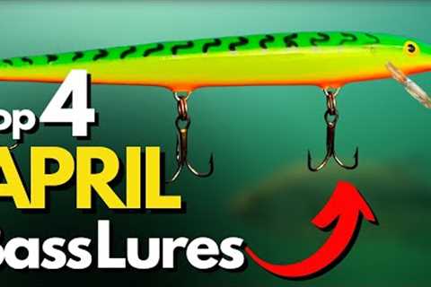 Top 4 Lures for April Bass Fishing and WHY - Underwater Footage