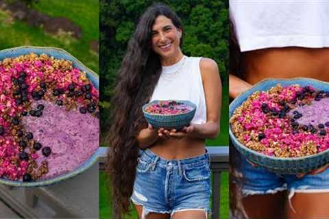 Raw Vegan Smoothie Bowl I Eat EVERYDAY 🫐🍌 Protein-Packed Recipe with Superfoods &amp; Complete..