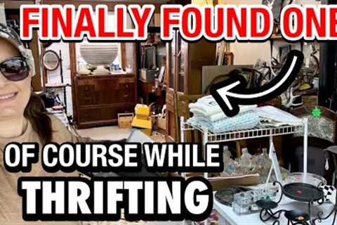 I finally found one THRIFTING! THRIFT SHOPPING &amp; HAUL + BUDGET friendly mini KITCHEN MAKEOVER!