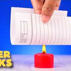9 Amazing Paper Tricks || Science Experiments With Paper