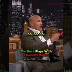 The Rock Plays with a Gummy Worm