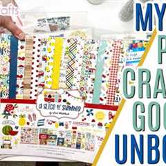Mystery Paper Crafting Goodies Unboxing, Mystery Box Destash from @lyriclovercrafts