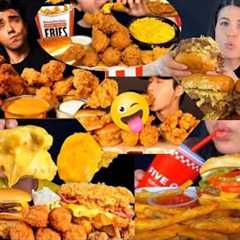 FOOD COMPILATION|*BIG BITES*MUKBANGERS SMASHING BURGERS* BEST FAST FOOD EATING SOUNDS| MUKBANG..