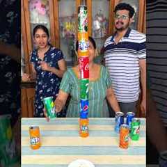 The Coke Challenge Was So Exciting, Who Failed? ! # Funnyfamily #Partygames