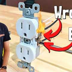 The BIGGEST Mistakes DIYers Don't Know They Are Making When Wiring Receptacles | How To