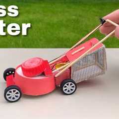 How to Make a Lawn Mower - DIY Realistic Miniature Grass Cutter