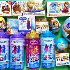 ASMR Disney Frozen huge Toys Collection l Disney Doorables Frozen Snow Color Reveal dolls