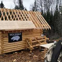 Winter Log Cabin Build on Off-Grid Homestead |EP18|